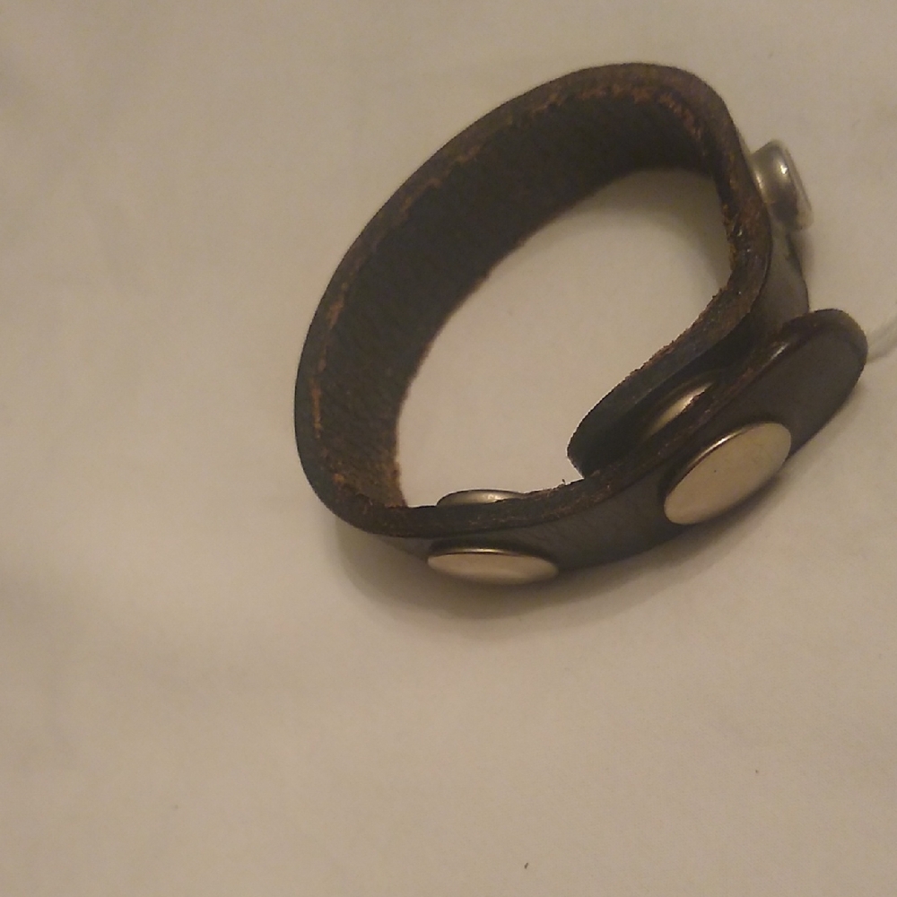 Black Leather C-Ring, #44